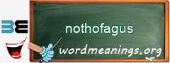 WordMeaning blackboard for nothofagus